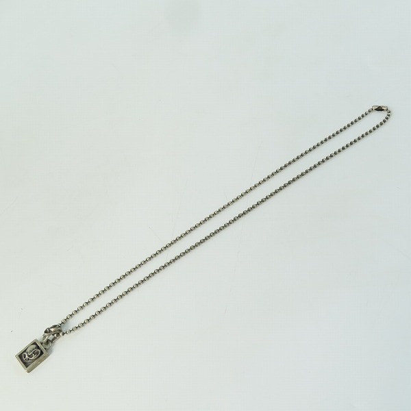 実際に弊社で買取させて頂いたCHROME HEARTS/クロムハーツ フレームド ハートチャーム ボールチェーン付き ネックレスの画像 8枚目