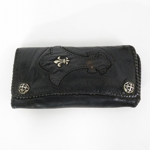 実際に弊社で買取させて頂いたA&G/エーアンドジー レザー 三つ折り 長財布