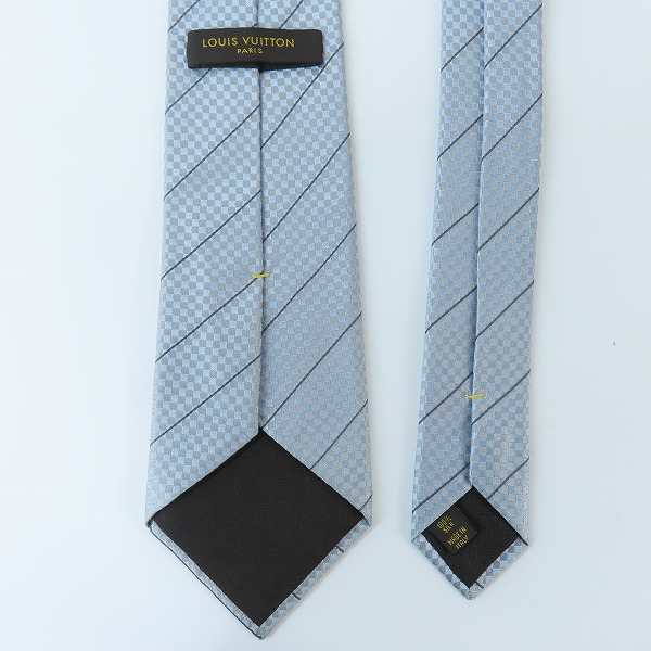 実際に弊社で買取させて頂いたLOUIS VUITTON/ルイヴィトン 総柄 シルクネクタイの画像 2枚目