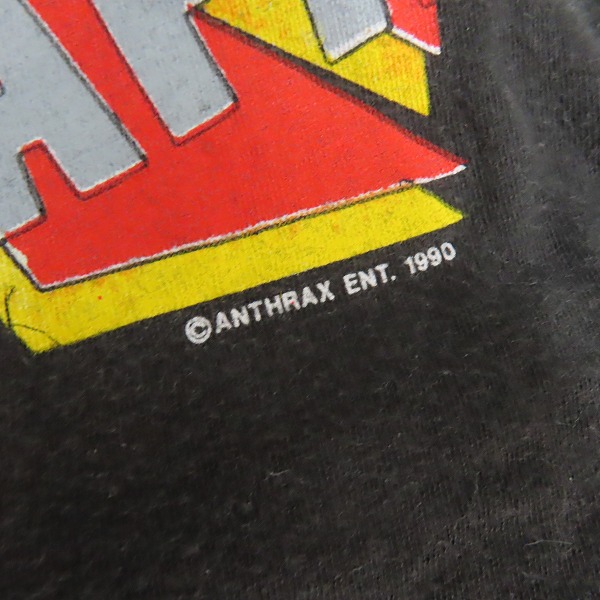実際に弊社で買取させて頂いたAnthrax/アンスラックス 90s LIVE IN JAPAN ヴィンテージ バンT/Lの画像 4枚目