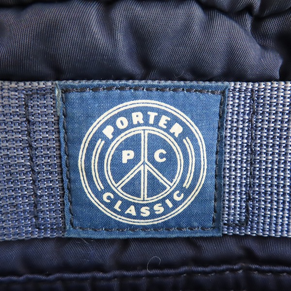 実際に弊社で買取させて頂いたPORTER Classic/ポータークラシック SUPER NYLON WAIST BAG スーパーナイロン インディゴブルー ウエストバッグの画像 5枚目