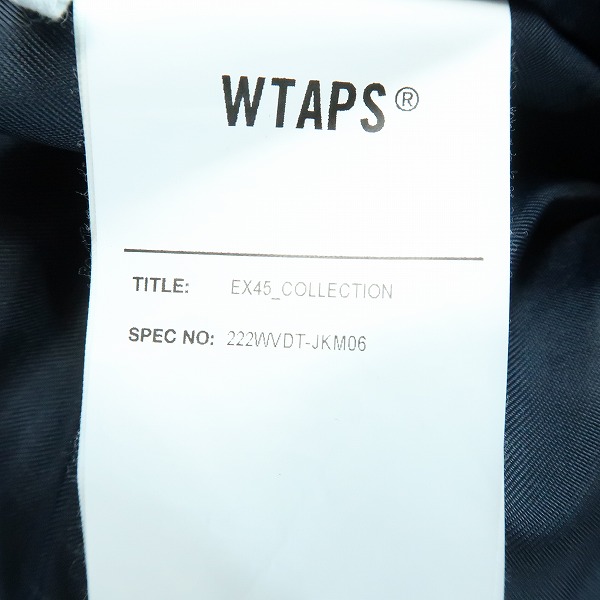 実際に弊社で買取させて頂いたWTAPS/ダブルタップス 22AW JFW-04 JACKET COTTON.DENIM INDIGO 04 デニム ブルゾン/ジャケット 222WVDT-JKM06/02の画像 3枚目