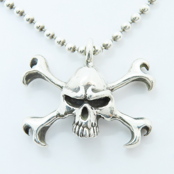 実際に弊社で買取させて頂いたTHIRTEEN DESIGNS/サーティーンデザインズ ミドル Xボーン スカル ペンダント/ネックレスの画像 1枚目