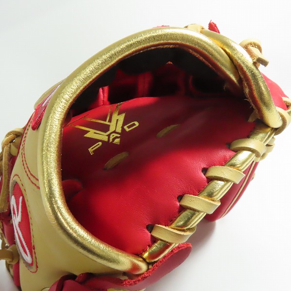 実際に弊社で買取させて頂いたRawlings/ローリングス HYPER TECH COLOR SYNC 軟式/左投げ用 オールラウンド用 グローブ/グラブ GR4HTCN55Wの画像 3枚目