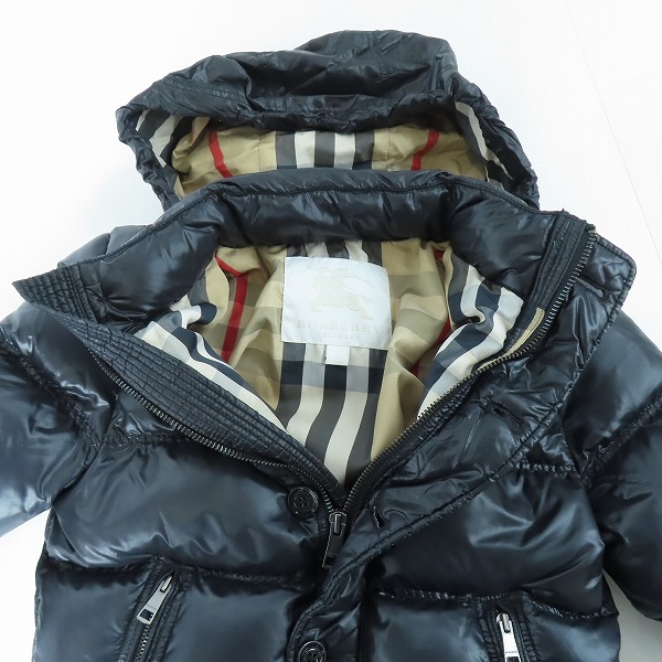 実際に弊社で買取させて頂いたBURBERRY CHILDREN/バーバリー チルドレン ダウン ジャケット C9C34-626-09/6Y-116の画像 2枚目