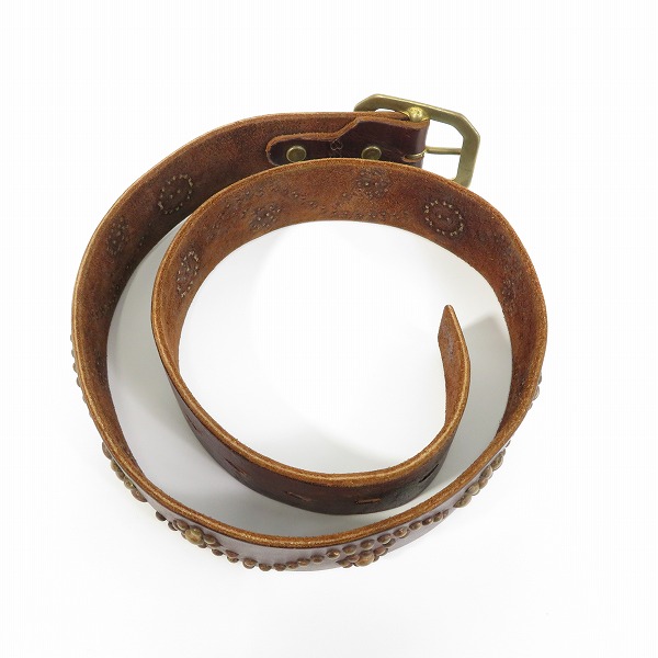 実際に弊社で買取させて頂いたHollywood Trading Company /HTC/エイチティーシー レザーベルト/34 の画像 9枚目