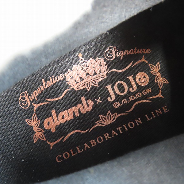 実際に弊社で買取させて頂いたglamb/グラム×ジョジョの奇妙な冒険 Giorno Giovanna/ジョルノジョバァーナ スニーカー GB0119/JJ12/1の画像 6枚目