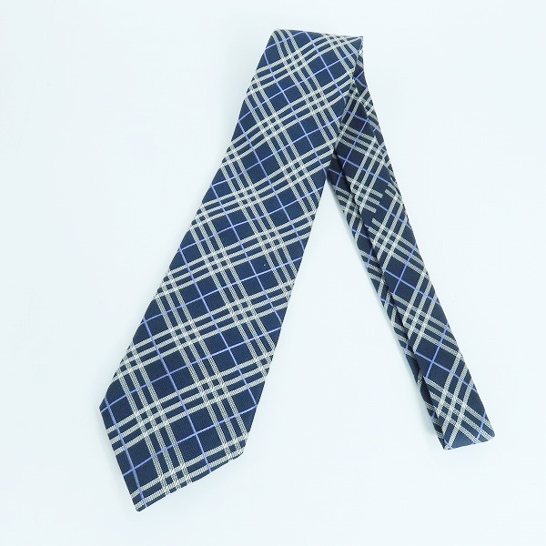 実際に弊社で買取させて頂いたBURBERRY LONDON/バーバリー ロンドン チェック柄 シルクネクタイ