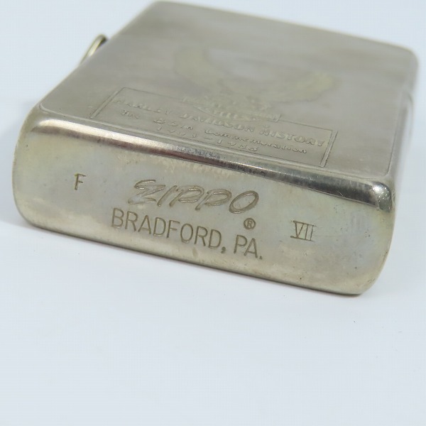 実際に弊社で買取させて頂いたZIPPO/ジッポー HARLEY-DAVIDSON/ハーレーダビッドソン the 85th Commemoration 1903-1988/1992年製の画像 3枚目