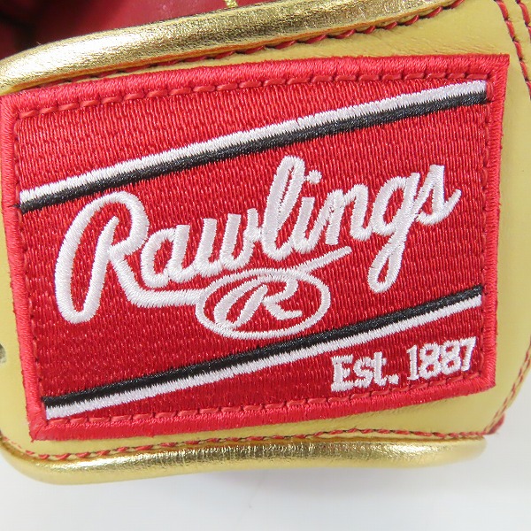 実際に弊社で買取させて頂いた【未使用】Rawlings/ローリングス HYPER TECH COLOR SYNC 軟式 オールラウンド 右投げ用 グローブ GR4HTCN55Wの画像 3枚目