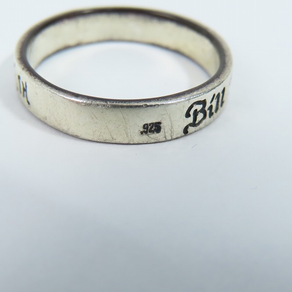 実際に弊社で買取させて頂いた【ギャラ付】BILL WALL LEATHER/BWL/ビルウォールレザー 25TH ANNIVERSARY BAND/25周年リング R404 21.5号の画像 6枚目