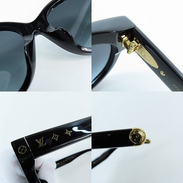 実際に弊社で買取させて頂いたLOUIS VUITTON/ルイヴィトン マイ モノグラム ラウンド ノワール モノグラムフラワー アセテートフレーム アイウエア Z1526Eの画像 3枚目