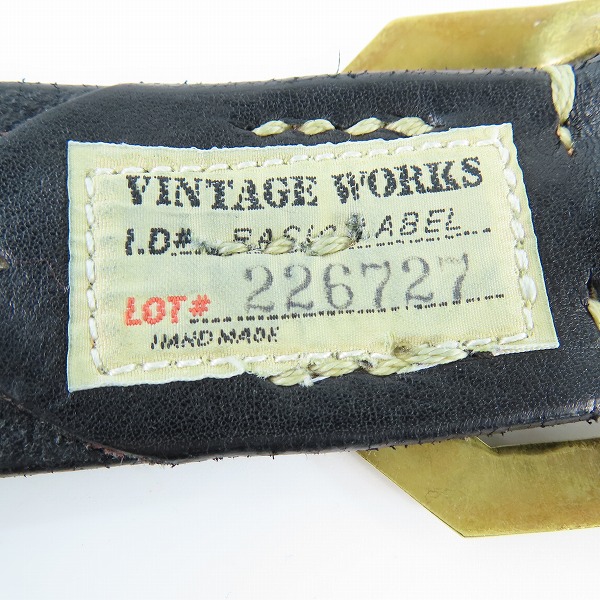 実際に弊社で買取させて頂いたVintage Works/ヴィンテージワークス レザーベルト DH5684/35/89の画像 3枚目