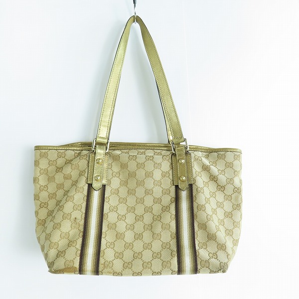 実際に弊社で買取させて頂いたGUCCI/グッチ GGキャンバス トートバッグの画像 1枚目