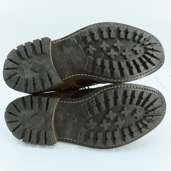 実際に弊社で買取させて頂いたTrickers/トリッカーズ ウィングチップシューズ M7292 ブラウン/7の画像 2枚目