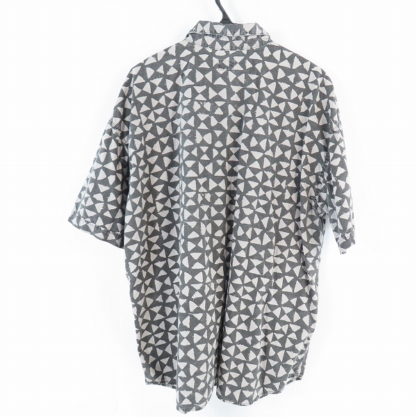 実際に弊社で買取させて頂いた TENDERLOIN/テンダーロイン 19SS T-SLUB トライアングル柄コットンスラブシャツ Lの画像 1枚目