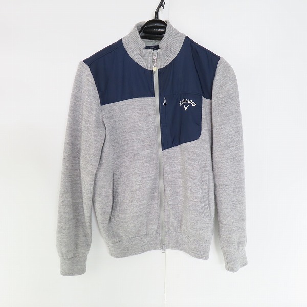 実際に弊社で買取させて頂いたCallaway/キャロウェイ ニット切替ジップジャケット/241-8260511/M