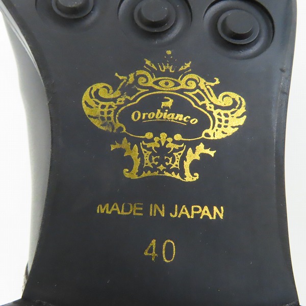 実際に弊社で買取させて頂いた【未使用】Orobianco/オロビアンコ KOGETSU2/コウゲツ2 ダブルモンクストラップ ストレートチップ レザー ビジネスシューズ/40の画像 5枚目