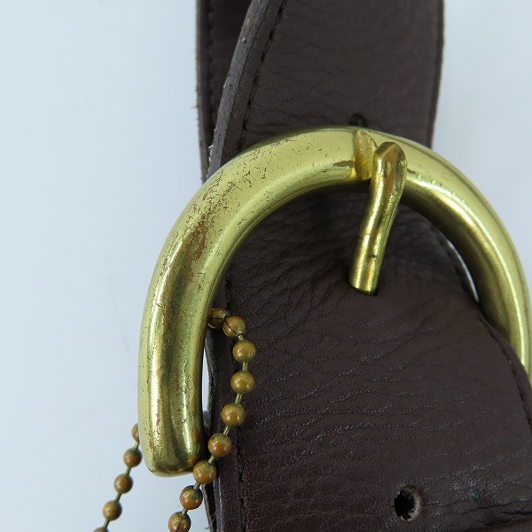 実際に弊社で買取させて頂いたCOACH/コーチ オールドコーチ レザー トートバッグ ブラウン 4082の画像 7枚目