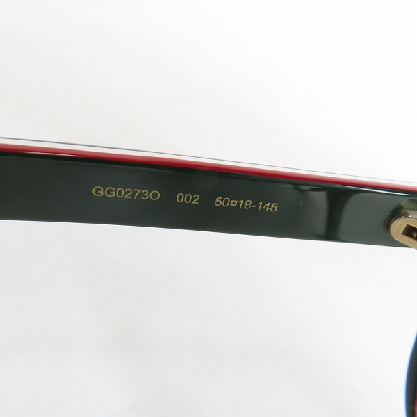 実際に弊社で買取させて頂いた(2)GUCCI/グッチ メガネフレーム アイウェア GG0273O-002の画像 6枚目