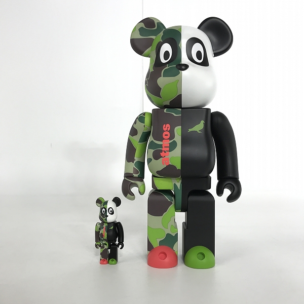 実際に弊社で買取させて頂いたMEDICOM TOY/メディコムトイ WIND AND SEA×atmos×BE@RBRICK/ウィンダンシー×アトモス×ベアブリック 100%&400%の画像 1枚目