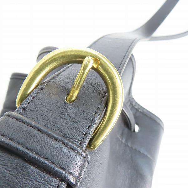 実際に弊社で買取させて頂いたCOACH/コーチ オールドコーチ ヴィンテージ レザー巾着ショルダーバッグ 4151 の画像 7枚目