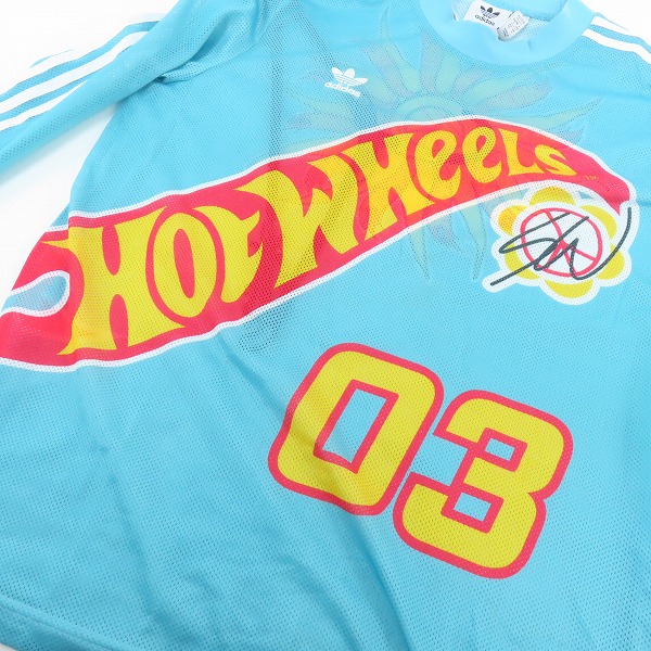 実際に弊社で買取させて頂いたadidas/アディダス Sean Wotherspoon x Hot Wheels Mesh LS Mint/2XOの画像 4枚目