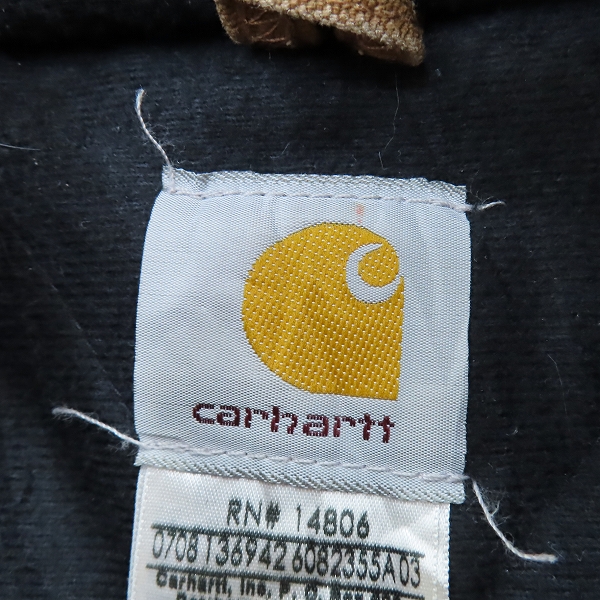 実際に弊社で買取させて頂いたCarhartt/カーハート アクティブジャケット J130 BRN/XLの画像 2枚目
