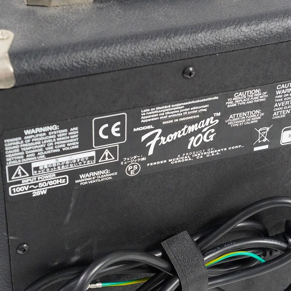 実際に弊社で買取させて頂いたFender/フェンダー PR357 FRONTMAN 10G ギター コンボアンプ 動作確認済みの画像 6枚目