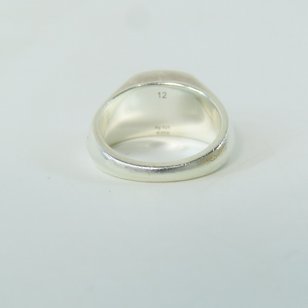 実際に弊社で買取させて頂いたGUCCI/グッチ トレードマーク エングレービング ロゴリング 779162 J8400 8106/12号の画像 4枚目