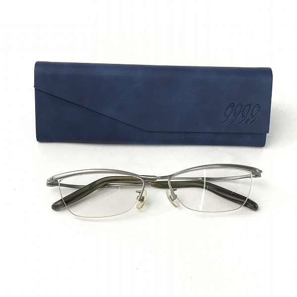 実際に弊社で買取させて頂いた999.9/フォーナインズ チタン 度入り 眼鏡/メガネフレーム/アイウェア S-208Tの画像 8枚目