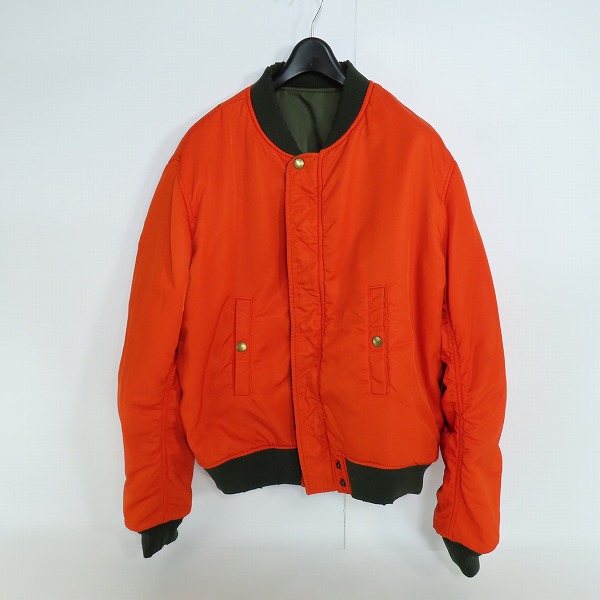 実際に弊社で買取させて頂いたDIESEL/ディーゼル ストーンウォッシュ加工 中綿 リバーシブル ボンバージャケット J-MA-ONE-A/XLの画像 2枚目