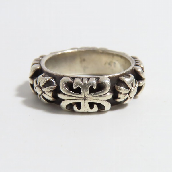 実際に弊社で買取させて頂いたA&G/エーアンドジー クロス シルバーリング 16.5～17号の画像 1枚目