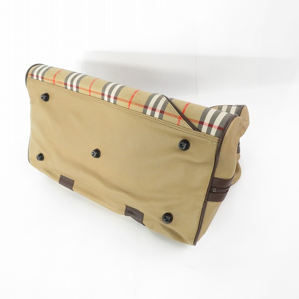実際に弊社で買取させて頂いたBURBERRY LONDON/バーバリーロンドン  ノバチェック ボストン バックの画像 2枚目