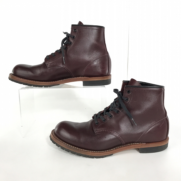 実際に弊社で買取させて頂いたRED WING/レッドウィング BECKMAN/ベックマン ブーツ ブラックチェリー 9011/9.5Dの画像 3枚目