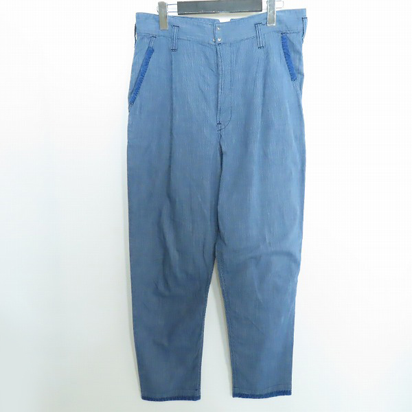 実際に弊社で買取させて頂いたporter classic/ポータークラシック インディゴ ストライプパンツ Mの画像 0枚目