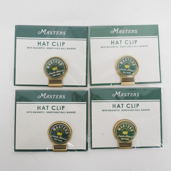 実際に弊社で買取させて頂いた【未使用】MASTERS/マスターズ ゴルフ HAT CLIP マグネット式ボールマーカー 4個セット