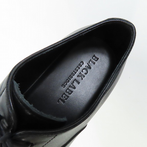 実際に弊社で買取させて頂いたBLACK LABEL CRESTBRIDGE/ブラックレーベルクレストブリッジ ストレートチップ レザー ビジネスシューズ/25.5の画像 4枚目