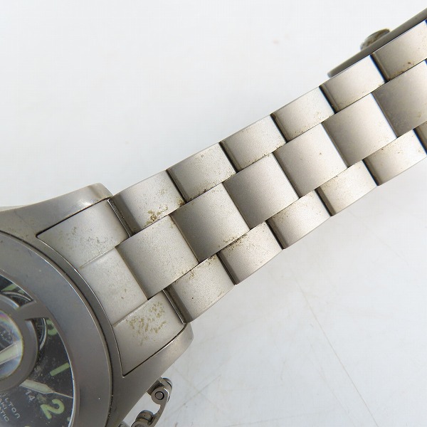 実際に弊社で買取させて頂いたHAMILTON/ハミルトン カーキネイビー フロッグマン 自動巻き 腕時計 H777460の画像 6枚目