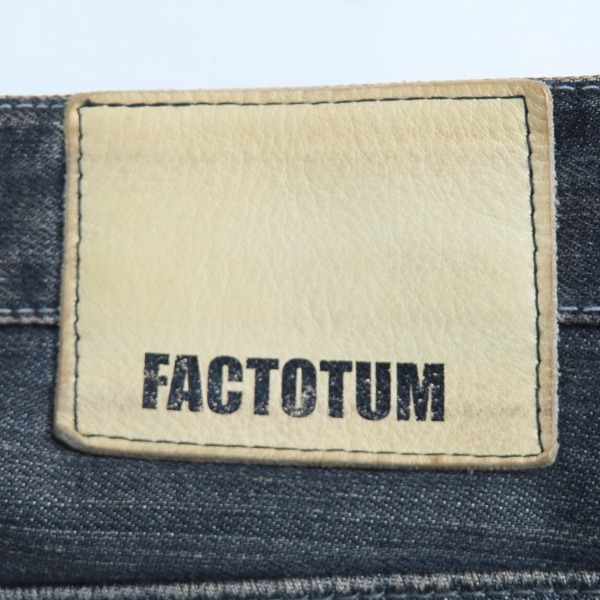 実際に弊社で買取させて頂いたFACTOTUM/ファクトタム ダメージ加工デニム パンツ/30の画像 5枚目