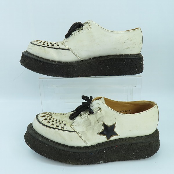 実際に弊社で買取させて頂いたGEORGE COX/ジョージコックス スタークリーパー 白×黒/13291/8の画像 3枚目