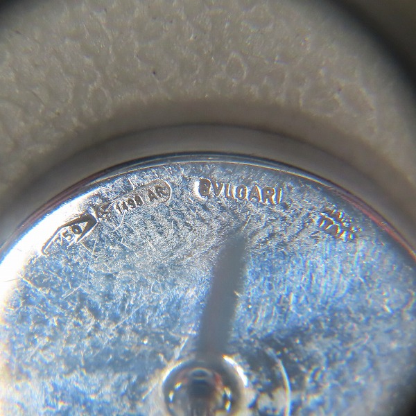 実際に弊社で買取させて頂いたBVLGARI/ブルガリ ブルガリブルガリ AU750/K18WG×オニキス ピアス の画像 4枚目