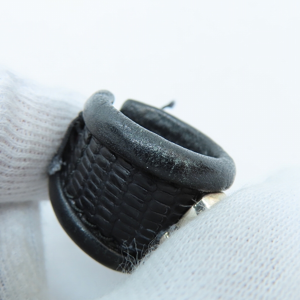 実際に弊社で買取させて頂いたTHIRTEEN DESIGNS/サーティーンデザインズ スカル レザーリング 17-19号の画像 7枚目