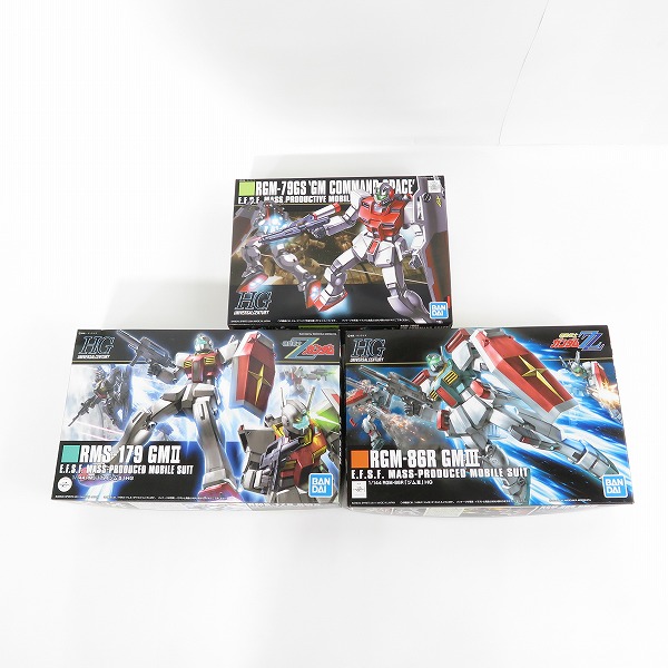 実際に弊社で買取させて頂いた【未組立】BANDAI/バンダイ HG 1/144 ジム・コマンド 宇宙仕様/ジムII/ジムⅢ 3点セット/ガンダム/ポケ戦/Z/ZZ/ガンプラ