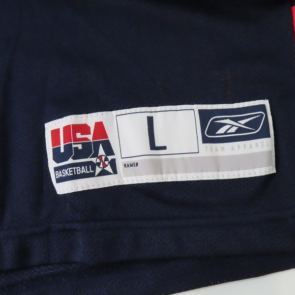 実際に弊社で買取させて頂いたReebok/リーボック アメリカ代表 McGRADY/マグレディ #3 ユニフォーム/Lの画像 7枚目