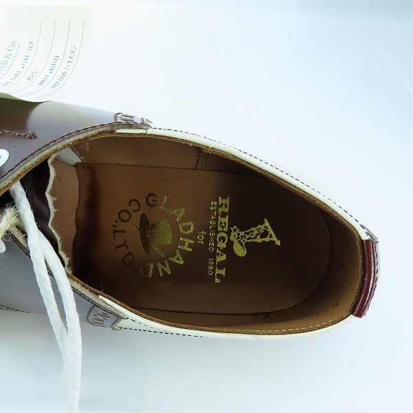 実際に弊社で買取させて頂いたGLADHAND×REGAL/グラッドハンド×リーガル サドルシューズ 606S BRIV/25.5の画像 4枚目