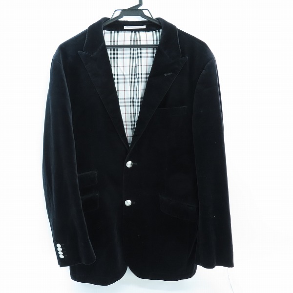 実際に弊社で買取させて頂いたBURBERRY BLACK LABEL/バーバリー ブラックレーベル ベロア ジャケット L