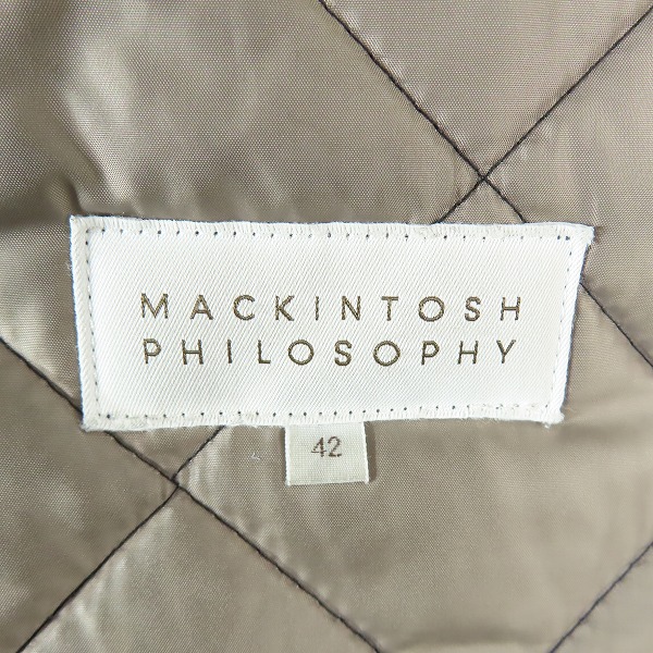 実際に弊社で買取させて頂いたMACKINTOSH PHILOSOPHY/マッキントッシュフィロソフィー 中綿 キルティングジャケット 42の画像 2枚目