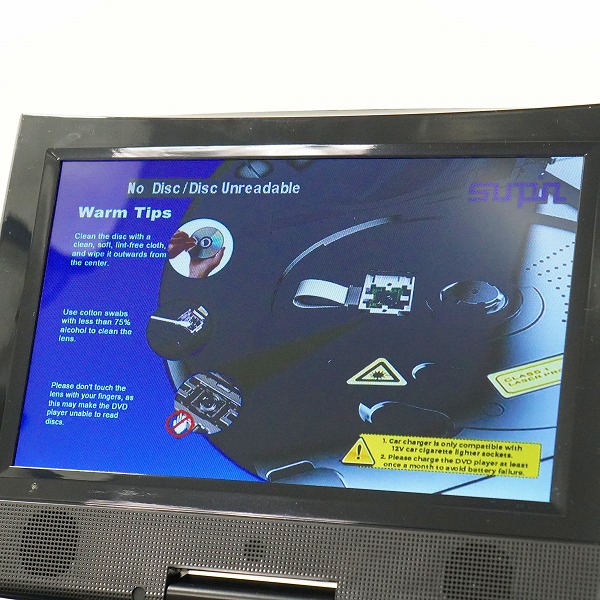 実際に弊社で買取させて頂いたSUNPIN PD969 11インチ ポータブル DVDプレーヤー 動作確認済みの画像 8枚目
