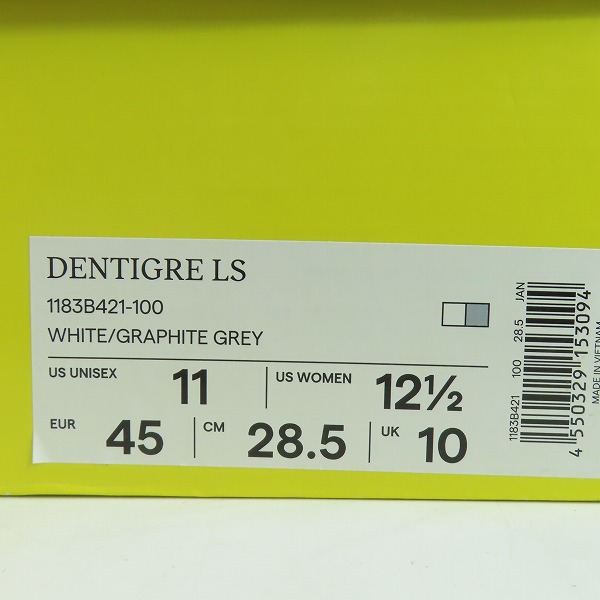 実際に弊社で買取させて頂いたOnitsuka Tiger/オニツカタイガー DENTIGRE LS シューズ/スニーカー 1183b421-100/28.5の画像 9枚目